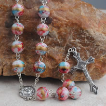 Plastic beads rosary